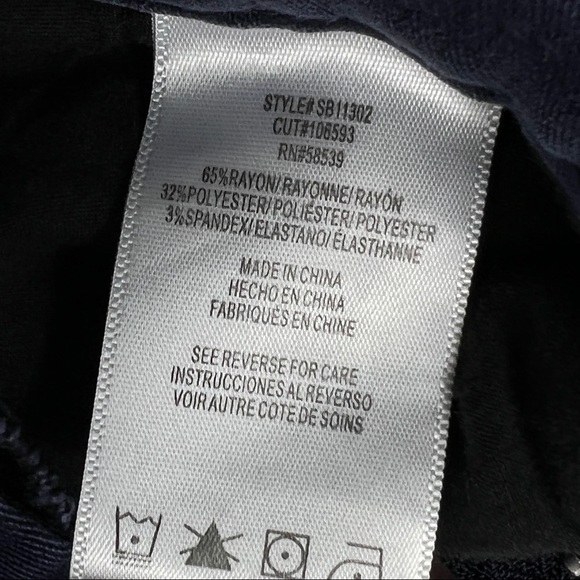 KUT from the Kloth Mia Ankle Skinny Ponte Pants Dark Blue Size 6 - Picture 9 of 10